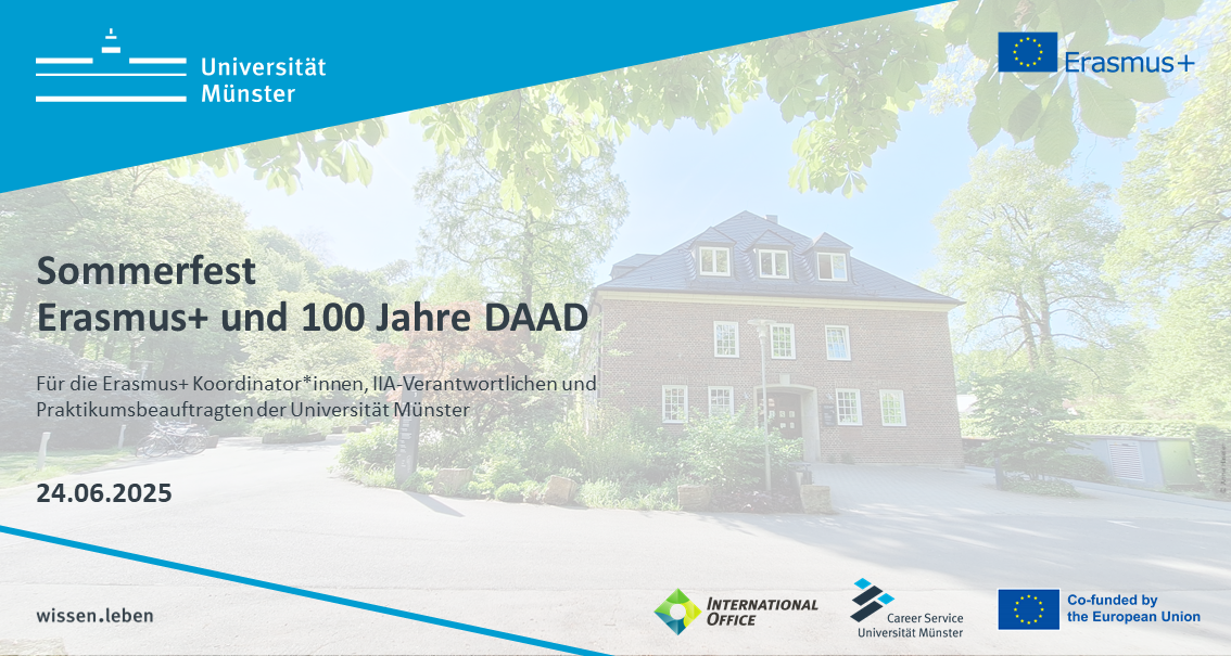 Sommerfest Erasmus+ und 100 Jahre DAAD