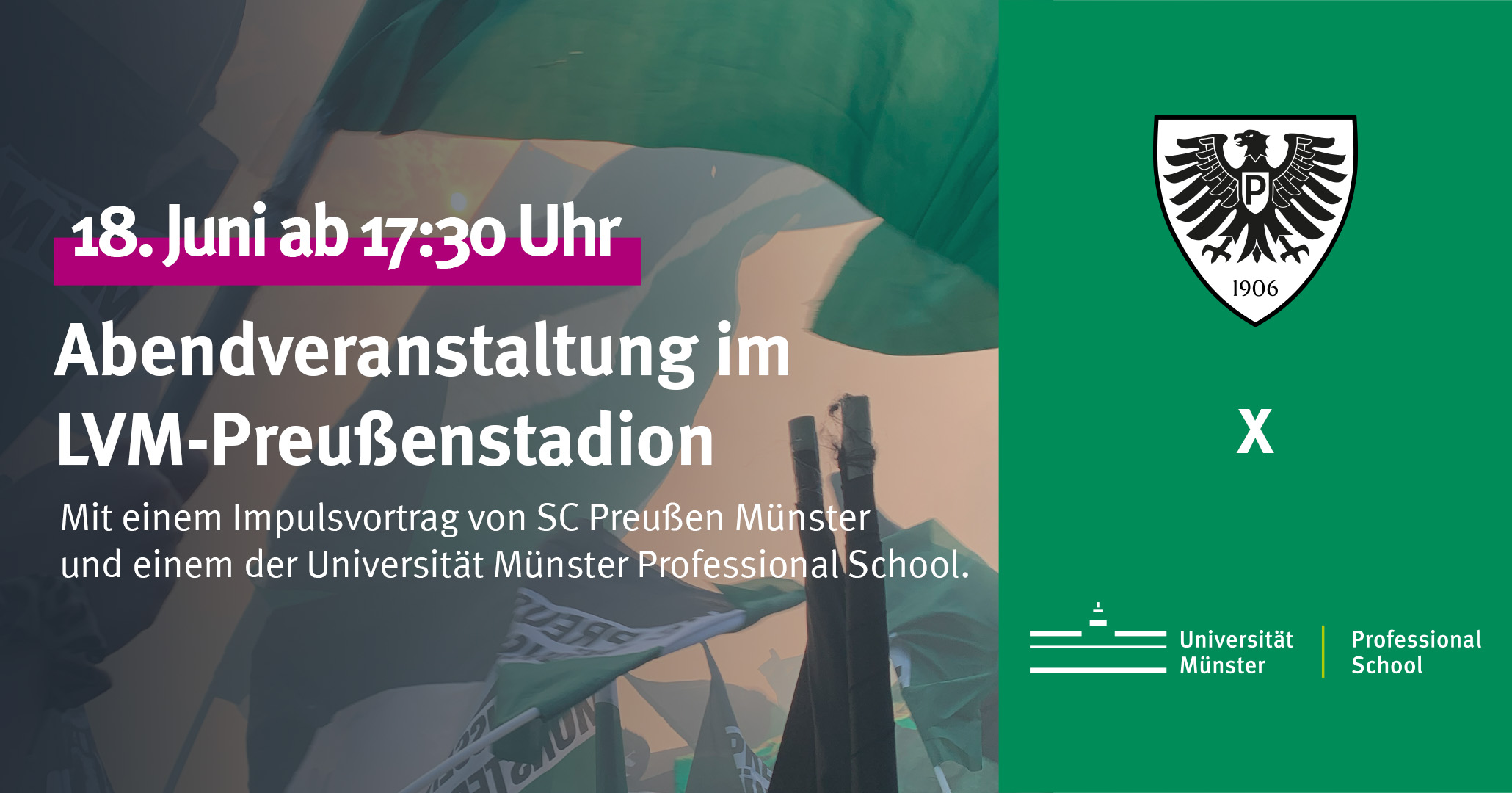 Abendveranstaltung – SC Preußen Münster x Universität Münster Professional School
